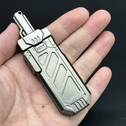 Haptic Fidget Slider – Sky Breaker Metal with Sword & Scabbard Press Mechanism