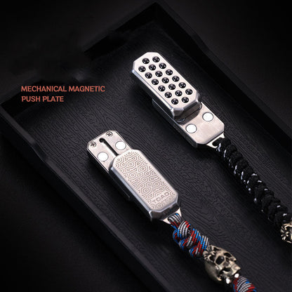 Haptic Fidget Slider – Stainless Steel Push Press Bead EDC Stress Relief Desk Toy