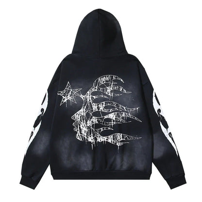 Hellstar Spiderweb Sport Hoodie Black