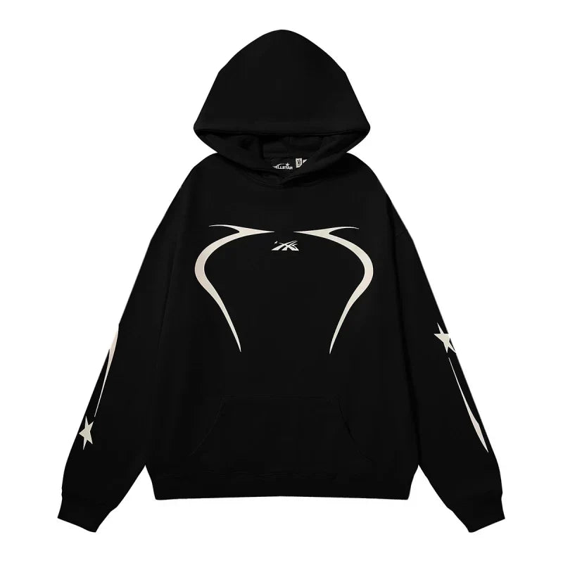 Hellstar Sport Hoodie Black White