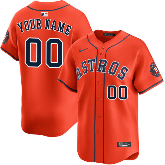 Custom Houston Astros Alternate Jersey - Orange