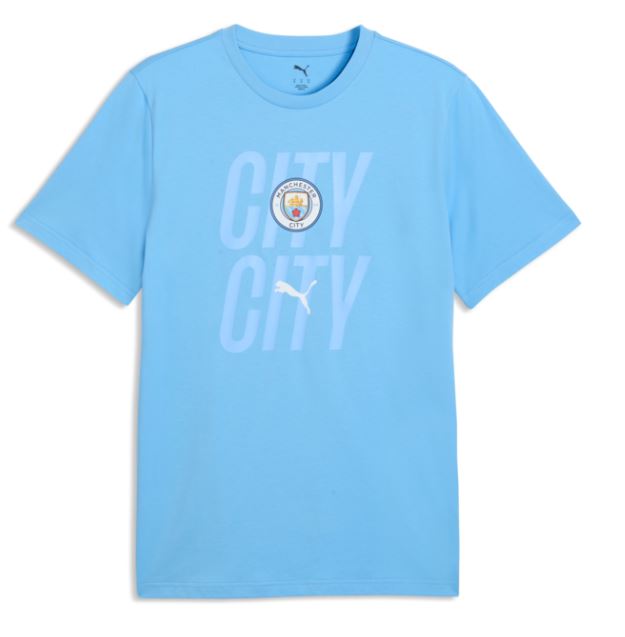 Puma Manchester City Futbol Culture T-Shirt - Sky Blue