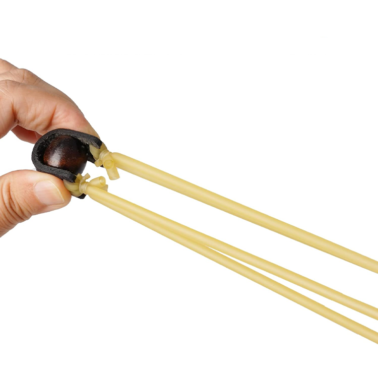 Hunting Slingshot – Adults with 10-Pack Round Tube Bands with Leather Pocket