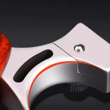 Hunting Slingshot – Adults with Stainless Steel Wood Handle with Laser & Fiber Optic Sight