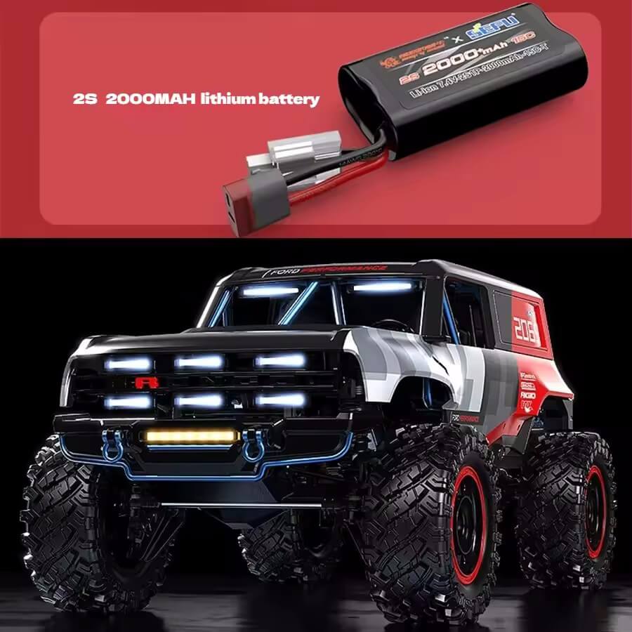 MJX Hyper Go H12P 1/12 RC Car Crawler Licensed Ford Bronco Baja 1000 Edition