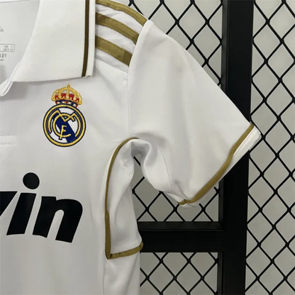 Retro Kids Real Madrid Home Jersey 11/12