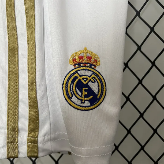 Retro Kids Real Madrid Home Jersey 11/12