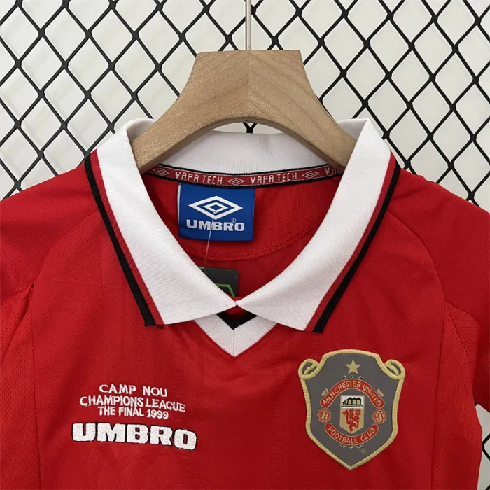 Retro Kids Manchester United Home Jersey 99/00
