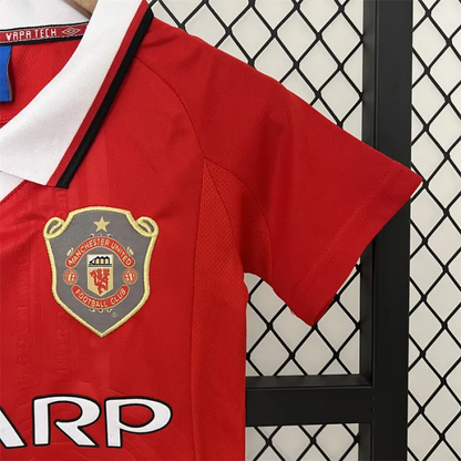 Retro Kids Manchester United Home Jersey 99/00
