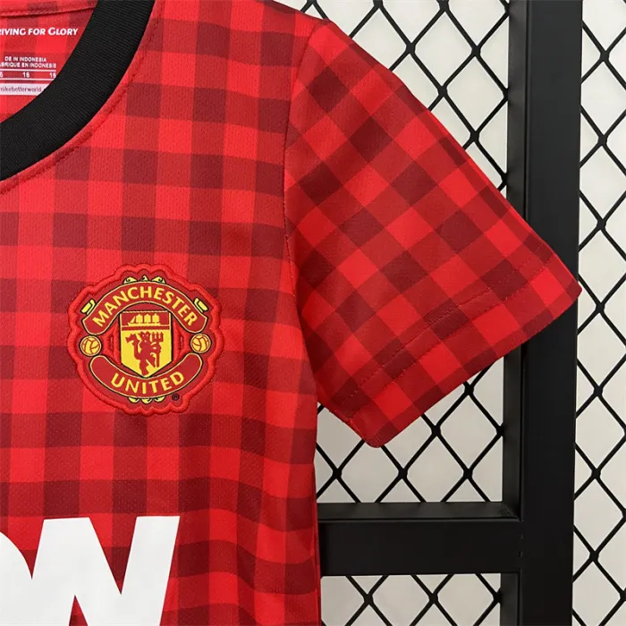 Retro Kids Manchester United Home Jersey 12/13