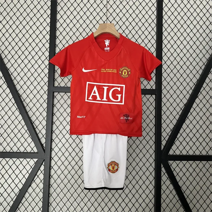 Retro Kids Manchester United Home Jersey 07/08
