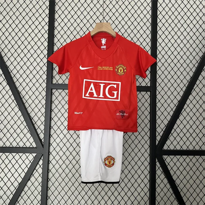Retro Kids Manchester United Home Jersey 07/08