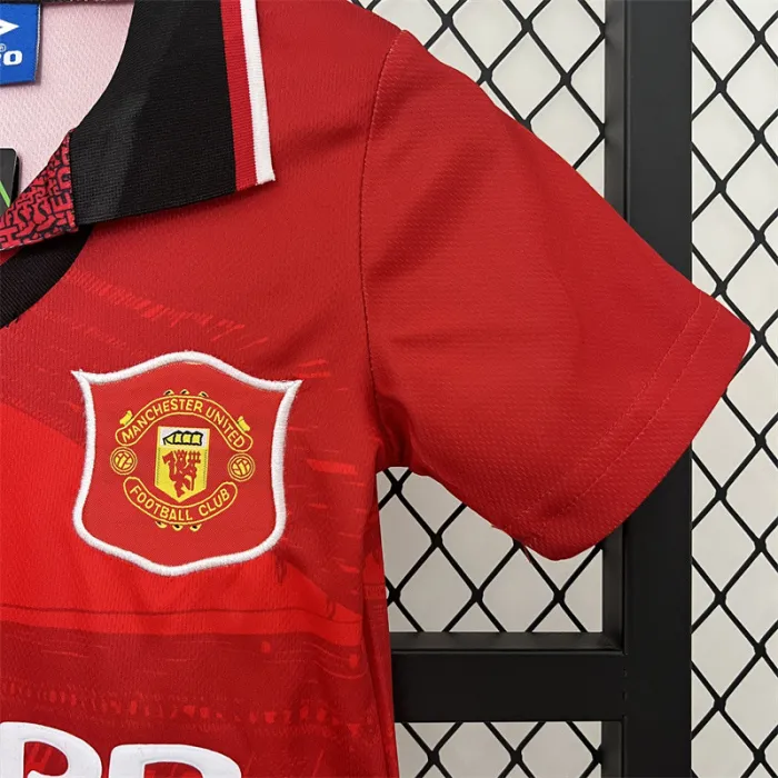Retro Kids Manchester United Home Jersey 94/96