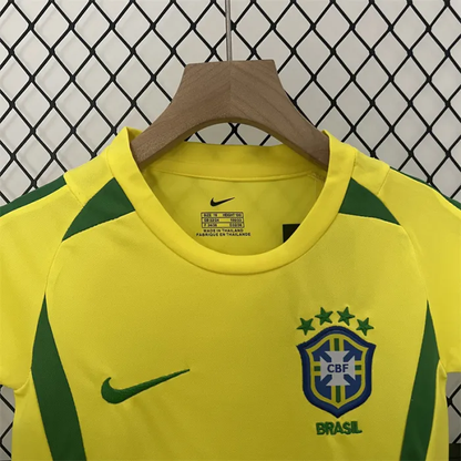 Retro Kids Brazil Home Jersey 2002