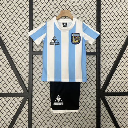 Retro Kids Argentina Home Jersey 1986