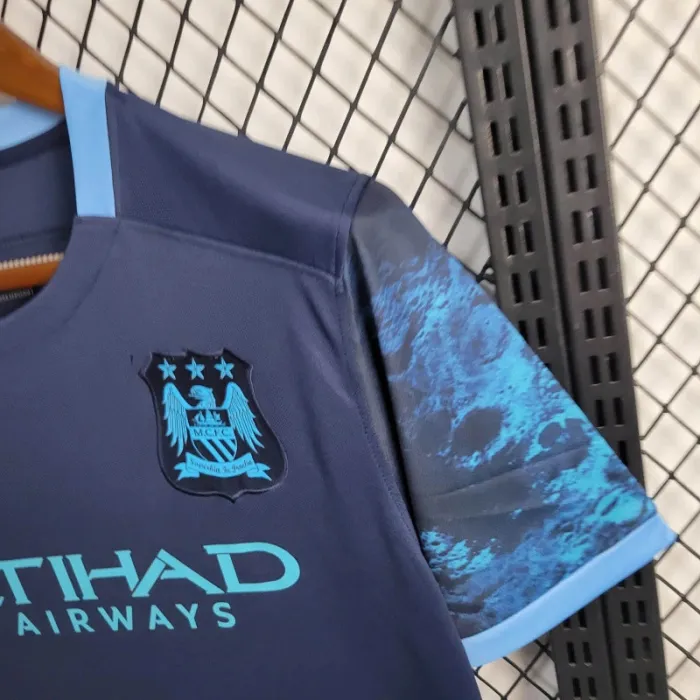 Retro Manchester City Away Kit 15/16 Football Jersey