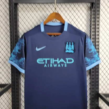 Retro Manchester City Away Kit 15/16 Football Jersey