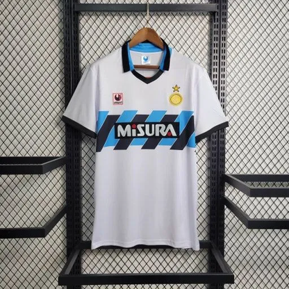 Inter Milan Jersey Away Kit 90/91 Retro Football Team Soccer Shirt