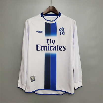 Chelsea Jersey Away Kit 2003/05 Retro Long Sleeves Football Team Soccer Shirt