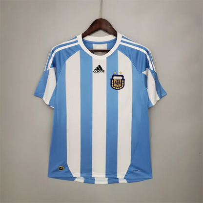 Argentina Jersey Home Kit 2010 Retro Football Team Soccer Shirt