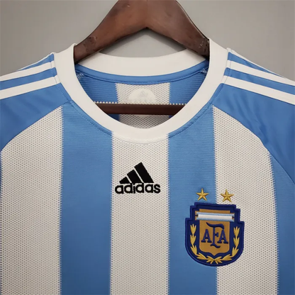 Argentina Jersey Home Kit 2010 Retro Football Team Soccer Shirt