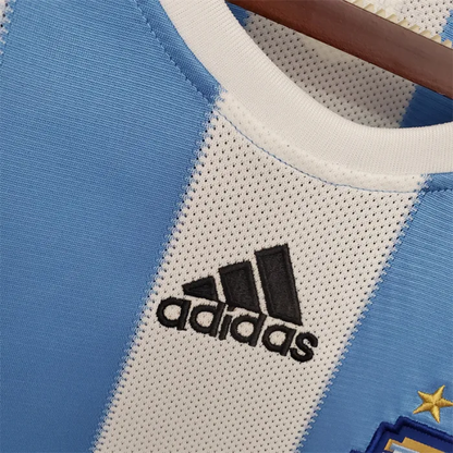 Argentina Jersey Home Kit 2010 Retro Football Team Soccer Shirt