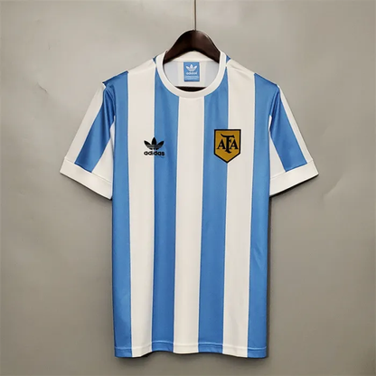 Argentina Jersey Home Kit 1978 Retro Football Team Soccer Shirt