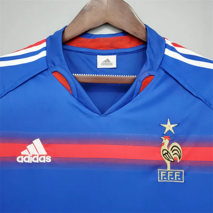France Jersey Home Kit 2004 Retro Football Team Soccer Shirt