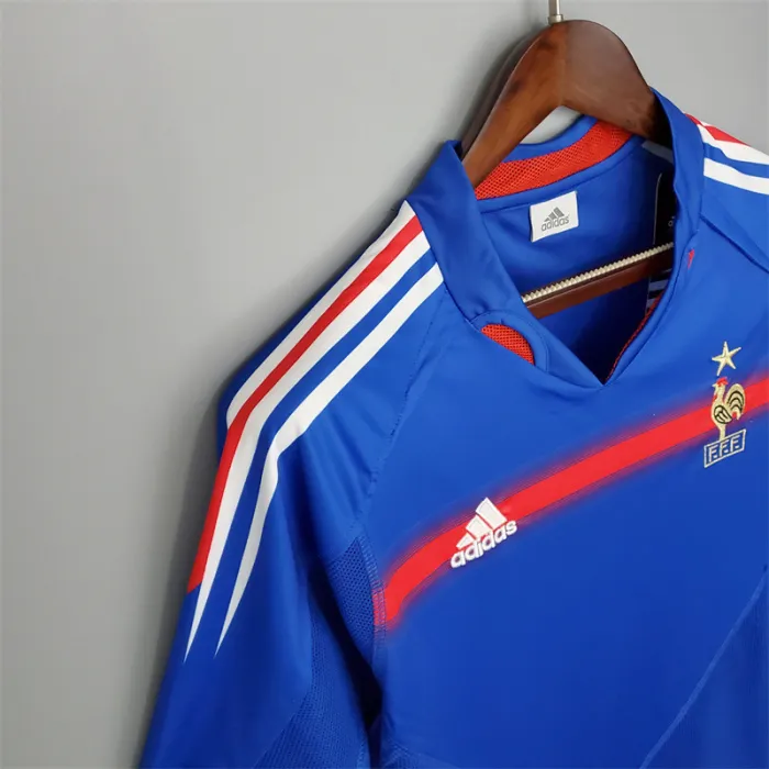 France Jersey Home Kit 2004 Retro Football Team Soccer Shirt