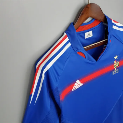 France Jersey Home Kit 2004 Retro Football Team Soccer Shirt