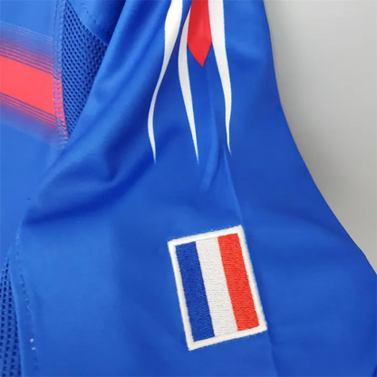 France Jersey Home Kit 2004 Retro Football Team Soccer Shirt