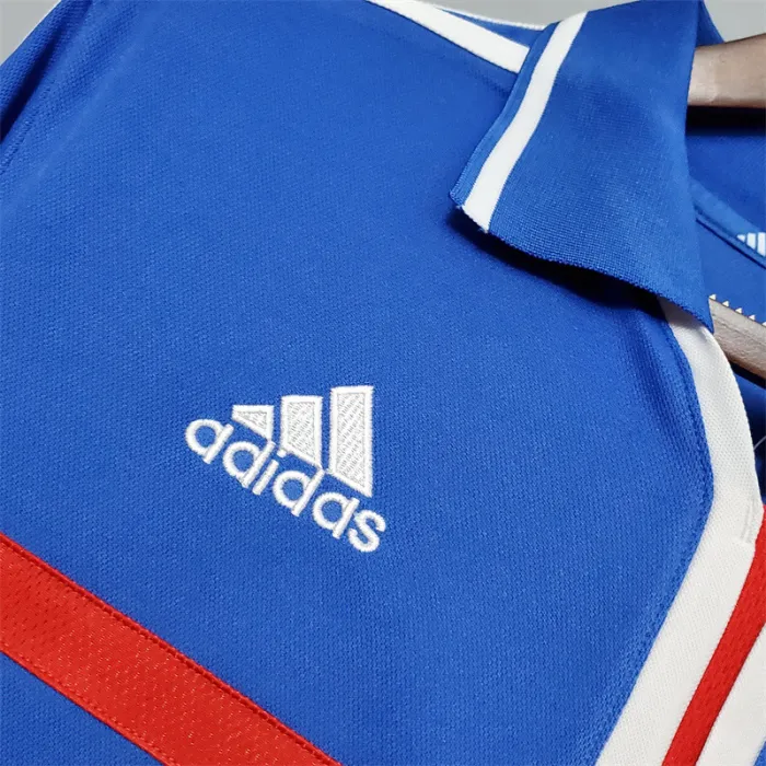 France Jersey Home Kit 2000 Retro Football Team Soccer Shirt