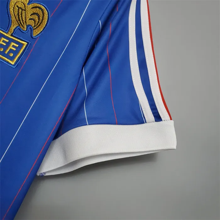 France Jersey Home Kit 1982 Retro Football Team Soccer Shirt