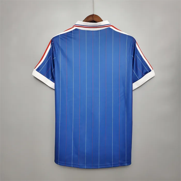 France Jersey Home Kit 1982 Retro Football Team Soccer Shirt