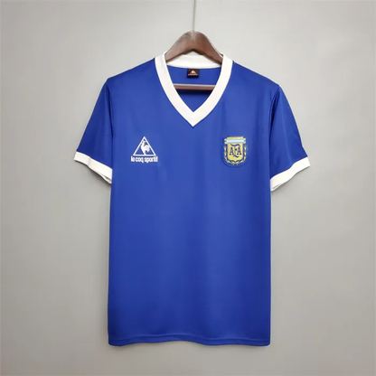 Argentina Jersey Away Kit 1986 Retro Football Team Soccer Shirt