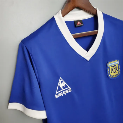 Argentina Jersey Away Kit 1986 Retro Football Team Soccer Shirt