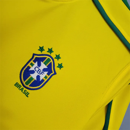 Brazil Jersey Home Kit 1998 Retro Football Team Soccer Shirt
