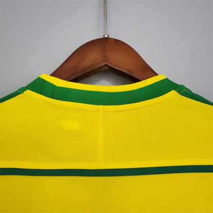 Brazil Jersey Home Kit 1998 Retro Football Team Soccer Shirt