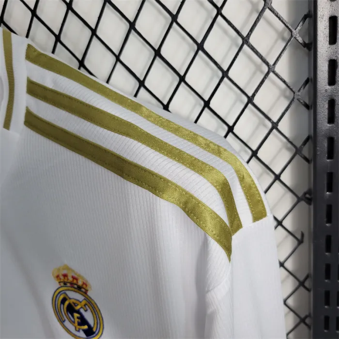 Real Madrid Jersey Home Kit 2019 2020 Retro Long Sleeves