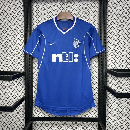 Retro Rangers Home Kit 1999 2001 Football Jersey