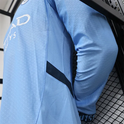 Player Version Manchester City Home Kit 24/25 Football Jersey Long Sleeves