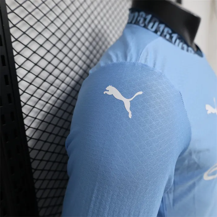 Player Version Manchester City Home Kit 24/25 Football Jersey Long Sleeves