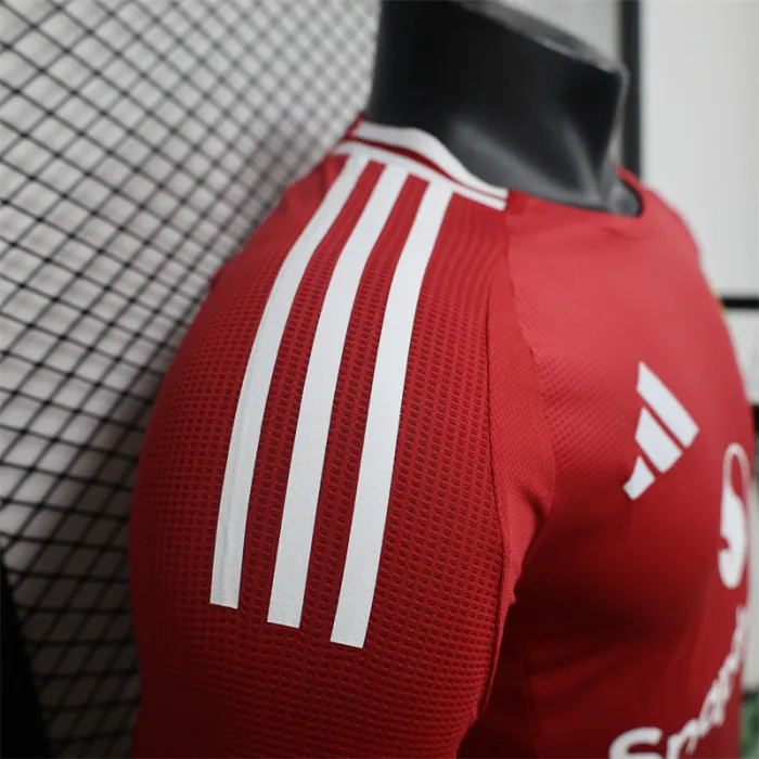 Player Manchester United Home Kit 24/25 Football Jersey Long Sleeves