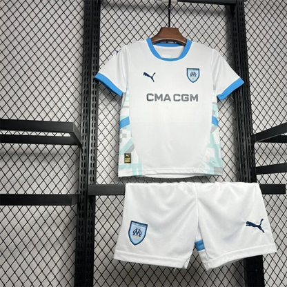 Kids Marseille Home Jersey 24/25 Football Kit