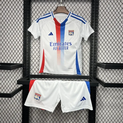 Kids Olympique Lyonnais Home Jersey 24/25 Football Kit
