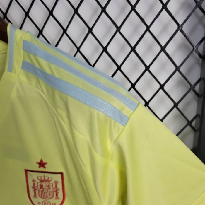 Kids Spain Away Kit 24/25 Euro Cup 2024 Football Jersey