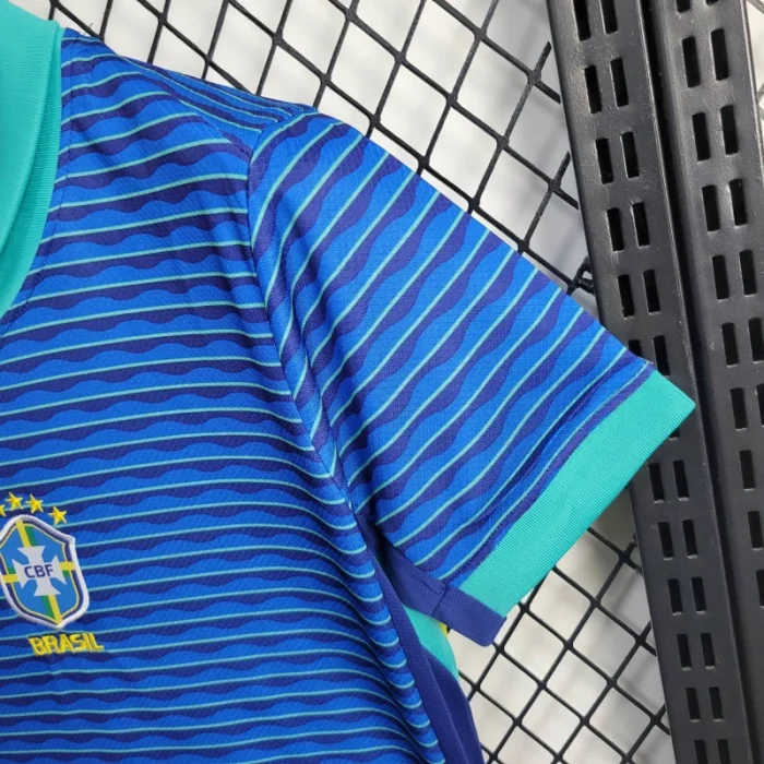 Kids Brazil Away Kit 24/25 Copa America 2024 Football Jersey