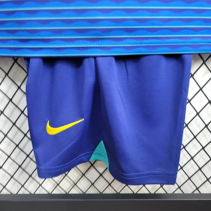 Kids Brazil Away Kit 24/25 Copa America 2024 Football Jersey