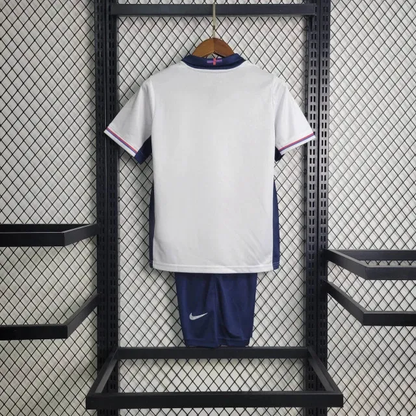 England Home Kit 24/25 Euro Cup 2024 Kids Football Jersey
