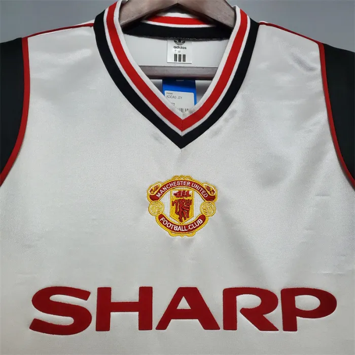 Manchester United Jersey Away Kit 1985 Retro Football Team Soccer Shirt